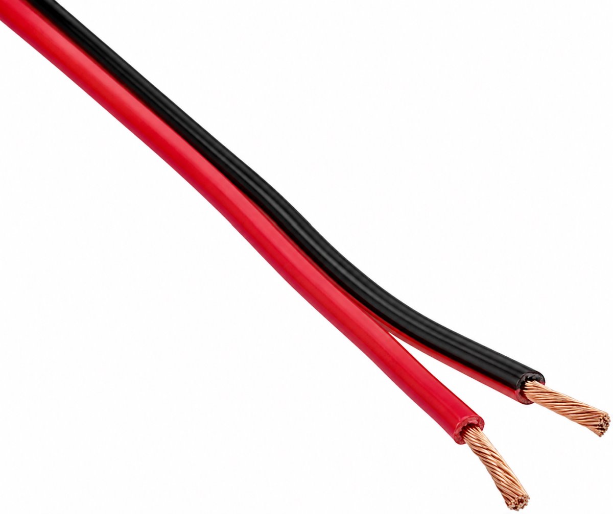 Conexpro DC kabel červeno-černý dvojlinka CU 2x 1.5mm2, 16 AWG, metráž
